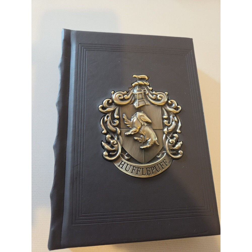 Harry Potter Hufflepuff Crest Blank Journal Notebook with Ribbon Bookmark